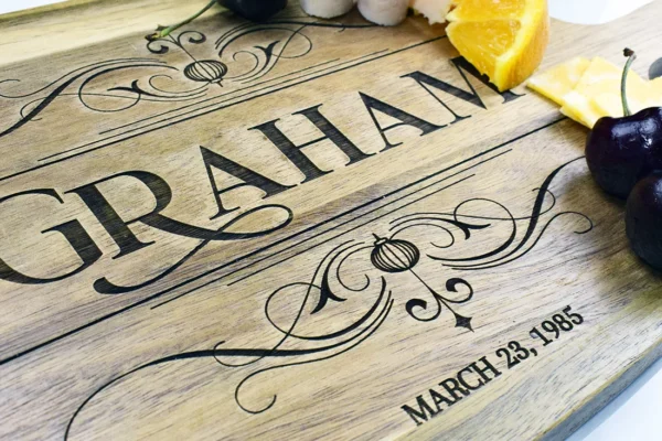 Personalized Cutting Board - Personal Small Size Board 9.5 in x 7.5 in - Image 3